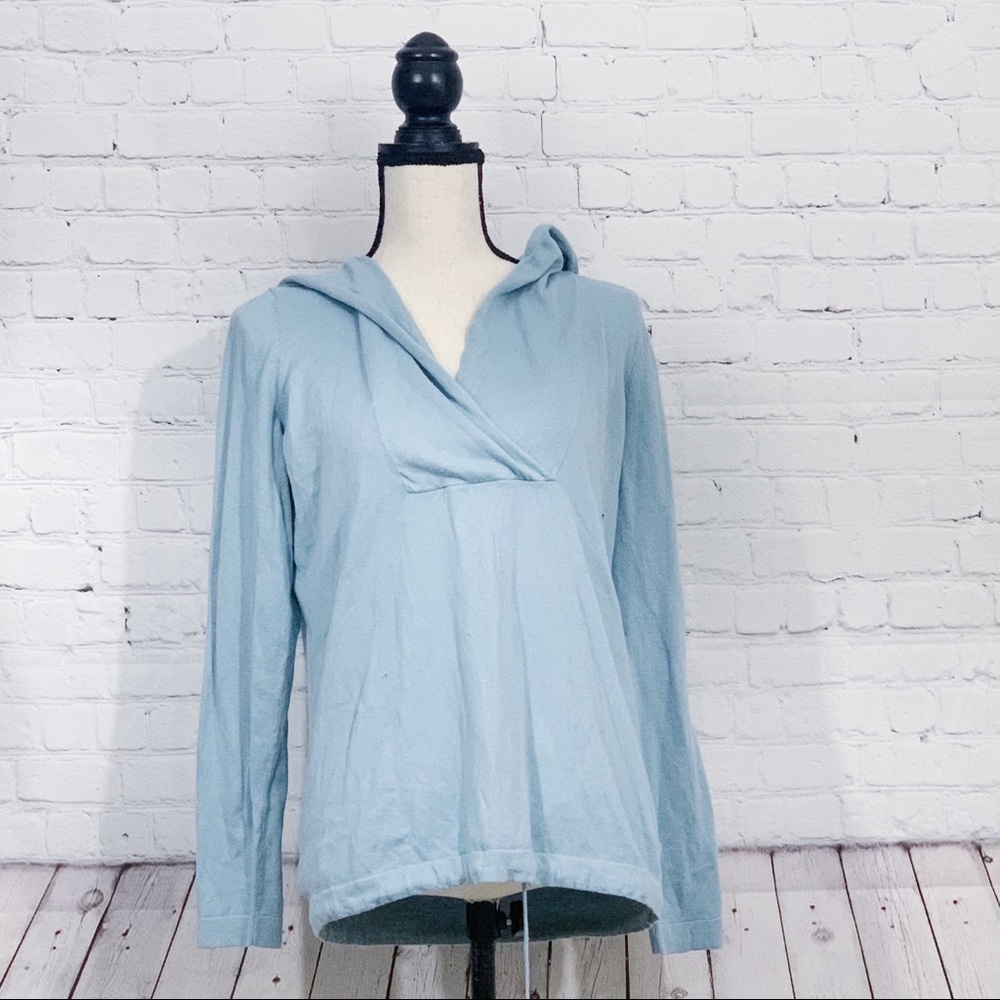 Talbots Soft Light Blue Hoodie Size M